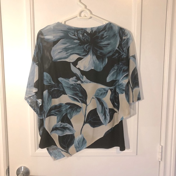 ⭐️HOST PICK⭐️ LAURA PETITES Blouse, Double Layer, Blue, Women’s Size Med… - Picture 2 of 6